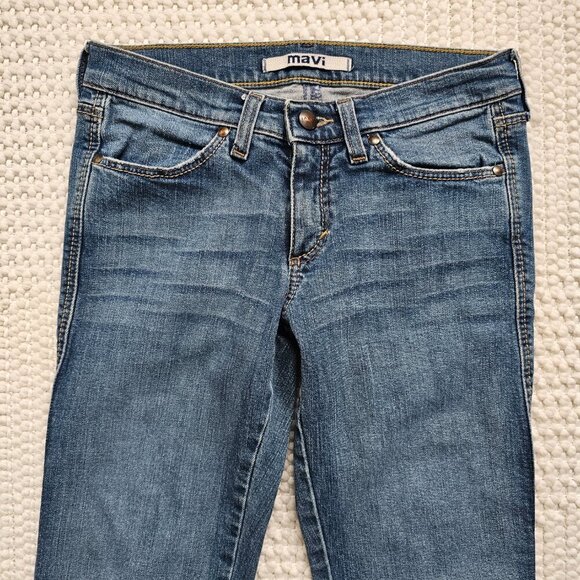 Mavi 596 Marie Flare Sexy Low Rise Slim Jeans, Women's 27/32 Blue Wash - Picture 11 of 11